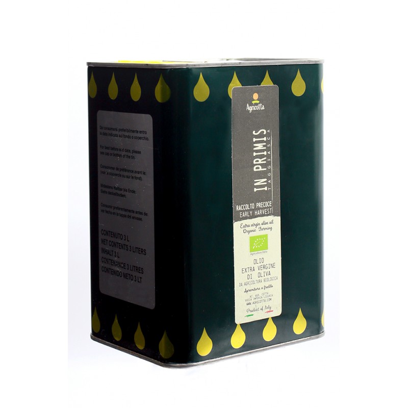 "In Primis" Extra virgin Olive Oil  Organic Hearly can 3 L (2024/25)