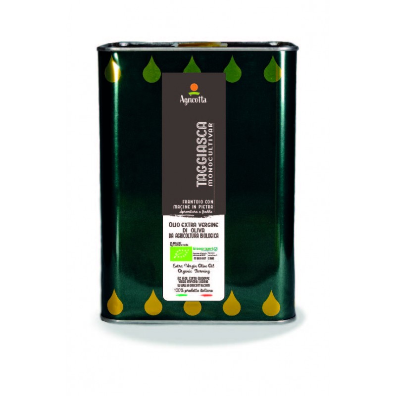 Olio Extra Vergine Biologico Cultivar Taggiasca lattina 3 L Annata 2024/25