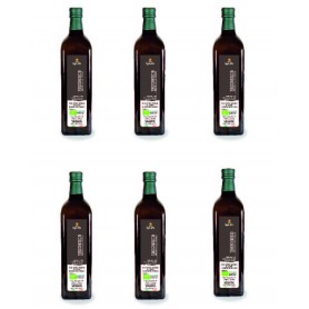 Box 6 bottles 1 Liter Organic EXTRA VIRGIN Olive Oil Taggiasca