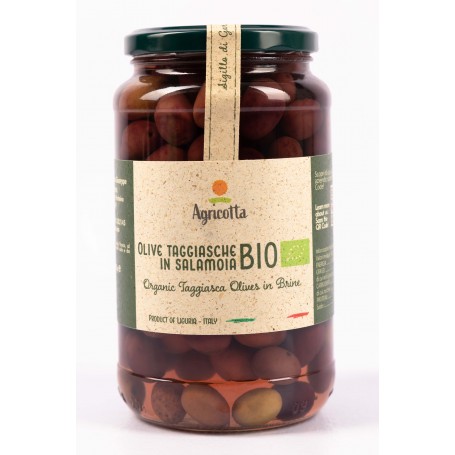 Olive in salamoia Varietà Taggiasca vaso 600 gr