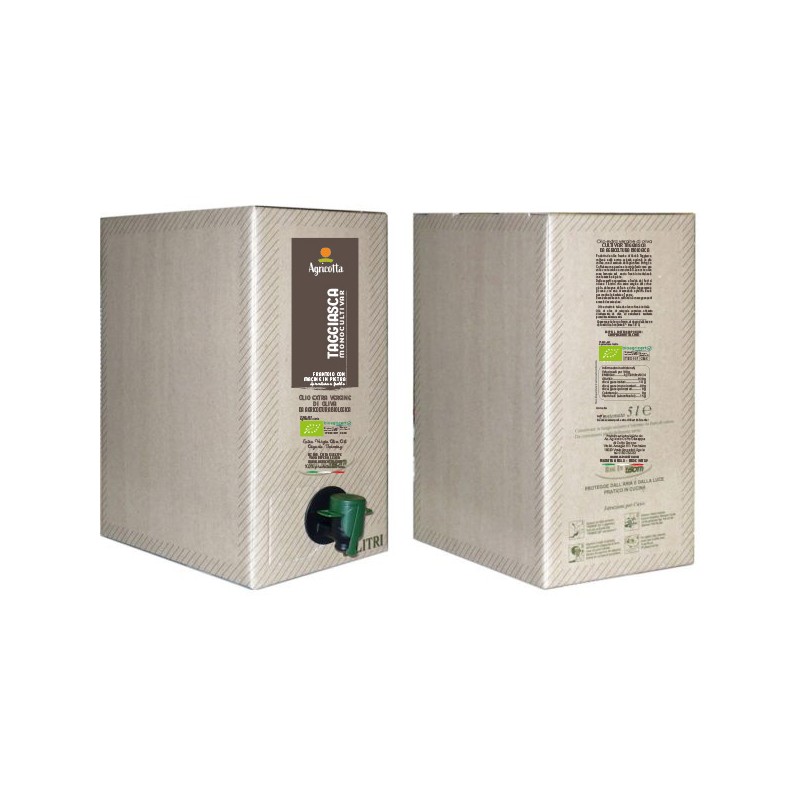 Organic EXTRA VERGINE Olive Oil Taggiasca Bag-in-Box 5 L